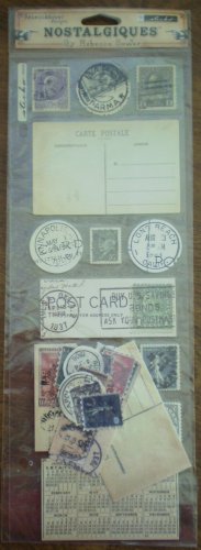 Nostalgiques Stickers Rebecca Sower Postal Pieces Sticko SP RSN 05