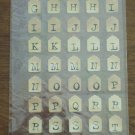 Rebecca Sower Nostalgiques Stickers Tea Stained Tag ABC Stickopotamus Alphabet Numerals