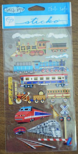 Loco Motion Classic Paper Stickers Sticko Train Locomotives SP PC 21 Stickopotamus