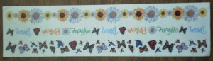 Personal Stamp Exchange Stickers Daisies Butterflies Borders SR1212 PSX