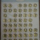 Marcella Kay Dome Stickers Times Upper Case Alphabet