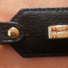 Liz Claiborne Leather Key Chain Ring Black Keychain CA16396