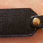 Liz Claiborne Leather Key Chain Ring Black Keychain CA16396