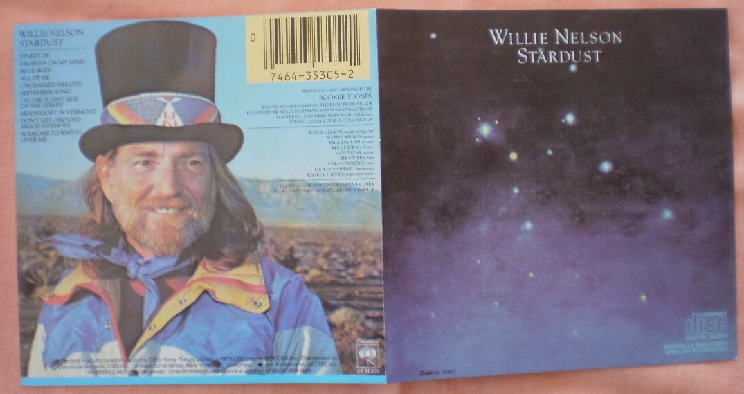 Insert Cover For Willie Nelson Stardust No Cd