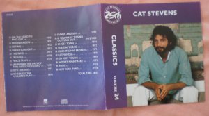 Insert Cover for Cat Stevens Classics Volume 24 No CD