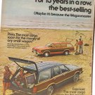 Vintage Ad Ford Wagons 13 Years in a Row 1978 2 pages