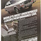 Vintage Ad Datsun 810 Luxury Car 1978 Most Underpriced