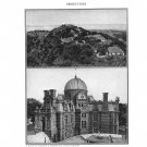 Observatory Mount Wilson Lick Royal Plate Print 1936 Book 2-page sheet