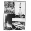 Oklahoma Oil Wells Plate Print 1936 Book
