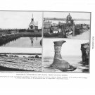 Nova Scotia Grand Pre Park Clock Tower Halifax Digby Plate Print 1936 Book