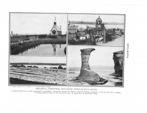 Nova Scotia Grand Pre Park Clock Tower Halifax Digby Plate Print 1936 Book