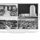 North Dakota Bad Lands Capital City Plate Print 1936 Book