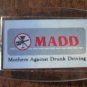 Vintage MADD Keychain Mothers Against Drunk Driving Key Ring