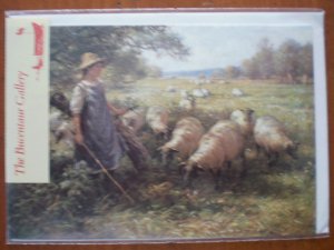 Bucentaur Gallery Best Wishes Note Card Shepherd's Daughter Blacklock