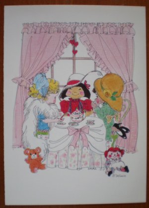 Jeanne DeFazio Greeting Card These Three Tea Party
