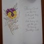 Chilton Vintage Greeting Card Floral Jewels Friendships F5103