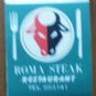 Vintage Matchbook Hotel Roma Steak Restaurant Green Matches