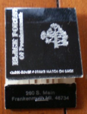 Vintage Matchbook Black Forest Frankenmuth MI Restaurant Matches
