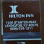 Vintage Matchbook Todd's Dining Diversion Hilton Inn Lexington KY Matches