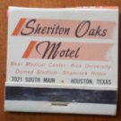 Vintage Matchbook Sheriton Oaks Motel Houston Texas Matches