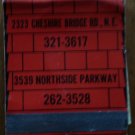 Vintage Matchbook Red Roof Restaurant Atlanta Georgia Matches