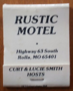 Vintage Matchbook Rustic Motel Rolla MO Matches