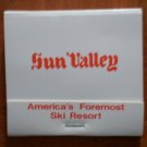 Vintage Matchbook Sun Valley Ski Resort Idaho Matches