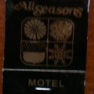 Vintage Matchbook All Seasons Motel Kansas Matches