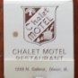 Vintage Matchbook Chalet Motel Dixon Illinois Matches