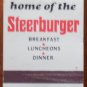 Vintage Matchbook Heckel Big Steer Restaurant Steerburger Matches Wisconsin