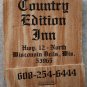 Vintage Matchbook Country Edition Inn Wisconsin Bells Matches