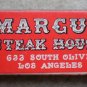 Vintage Matchbook Marcus Steak House Los Angeles California Matches Matchbox