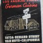 Vintage Matchbook Old Heidelberg Restaurant Hoppe's Van Nuys CA Matches