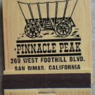 Vintage Matchbook Pinnacle Peak Restaurant San Dimas California Matches