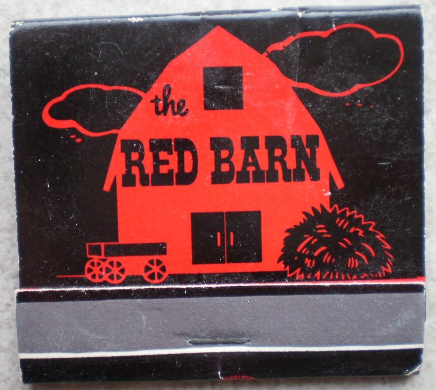 Vintage Matchbook Red Barn Restaurant Panorama City CA Matches