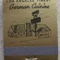Vintage Matchbook Gold Old Heidelberg Restaurant Hoppe's Van Nuys CA Matches