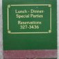 Vintage Matchbook Emerald Room Restaurant Torrance CA Matches