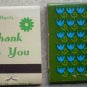 Vintage Matchbook Flower Floral Tulips Daisy Matches Lot 2
