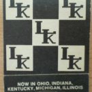 Vintage Matchbook LK Family Restaurant Motel Matches