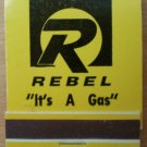 Vintage Matchbook Rebel It's a Gas Station Matches