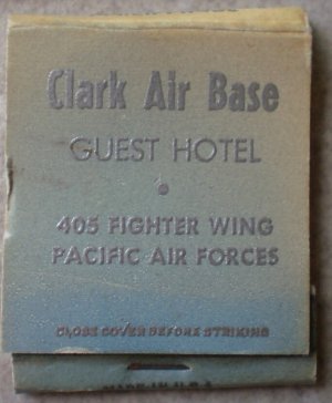 Vintage Matchbook Clark Air Base Guest Hotel Philippines Matches