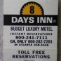 Vintage Matchbook Days Inn Lodge Atlanta Georgia Matches