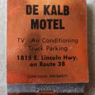 Vintage Matchbook De Kalb Motel Rust Lincoln Highway Route 38 Illinois Matches