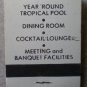 Vintage Matchbook Town Country Inn Streator Illinois Green Matches