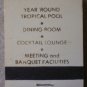 Vintage Matchbook Town Country Inn Streator Illinois Olive Matches