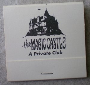 Vintage Matchbook Magic Castle Hollywood Academy Magical Arts  California Matches