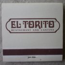 Vintage Matchbook El Torito Cano California Matches