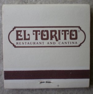 Vintage Matchbook El Torito Cano California Matches