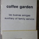Vintage Matchbook Coffee Garden San Juan Capistrano California Matches