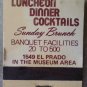 Vintage Matchbook Cafe Del Rey Moro Balboa Park California Matches